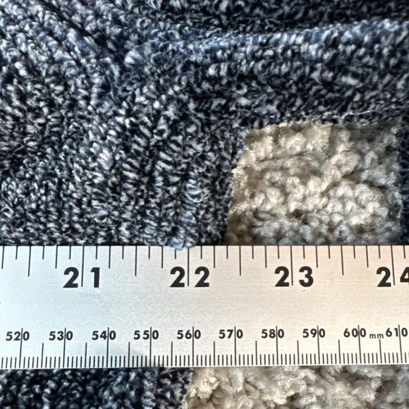 Orvis Sweater Womens Large Blue Chenille Velvet Soft Pullover Knit V Neck - Picture 7 of 8